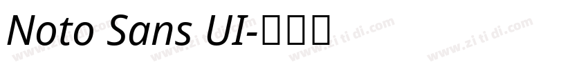 Noto Sans UI字体转换
